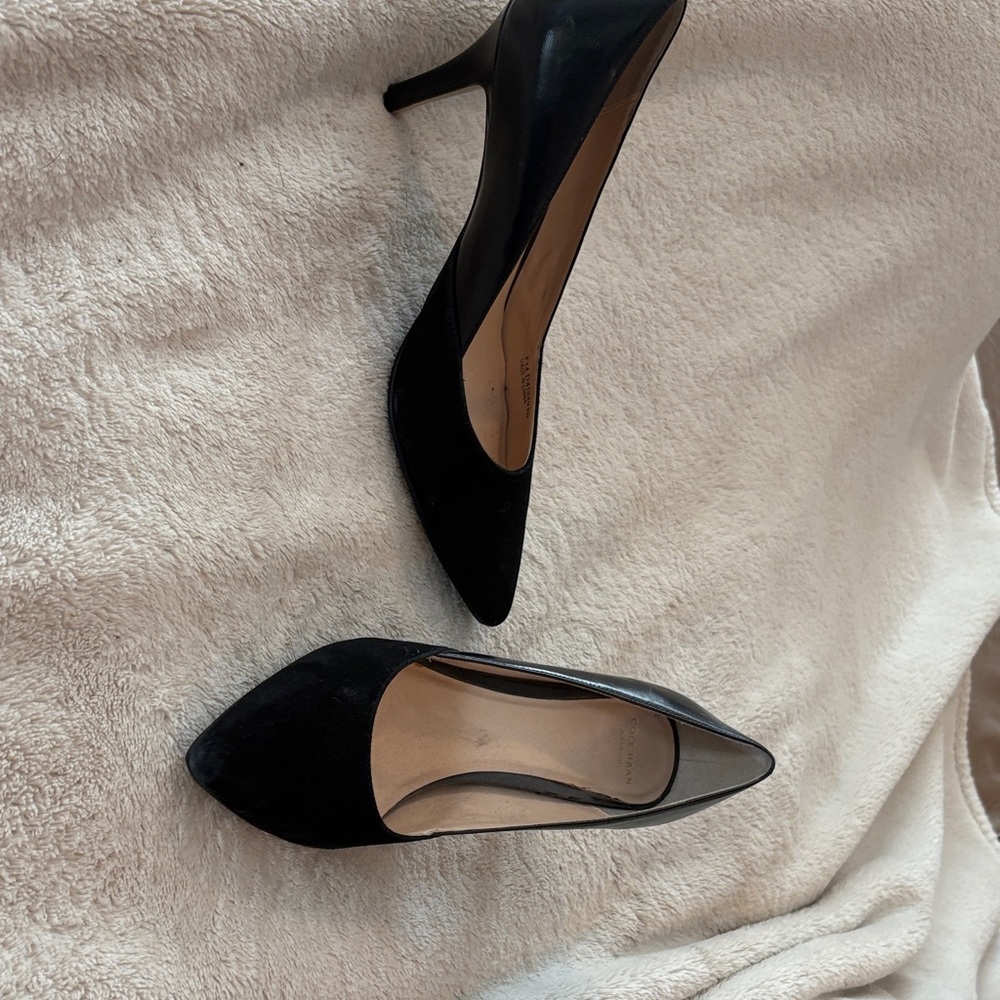Cole Haan Black Pointed Toe Heels